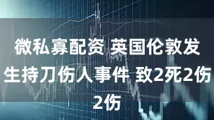 微私寡配资 英国伦敦发生持刀伤人事件 致2死2伤